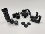 Nikon F3 body, nikon FE body, 5 lenzen en 2 motordrives., Ophalen, Gebruikt, Spiegelreflex, Nikon