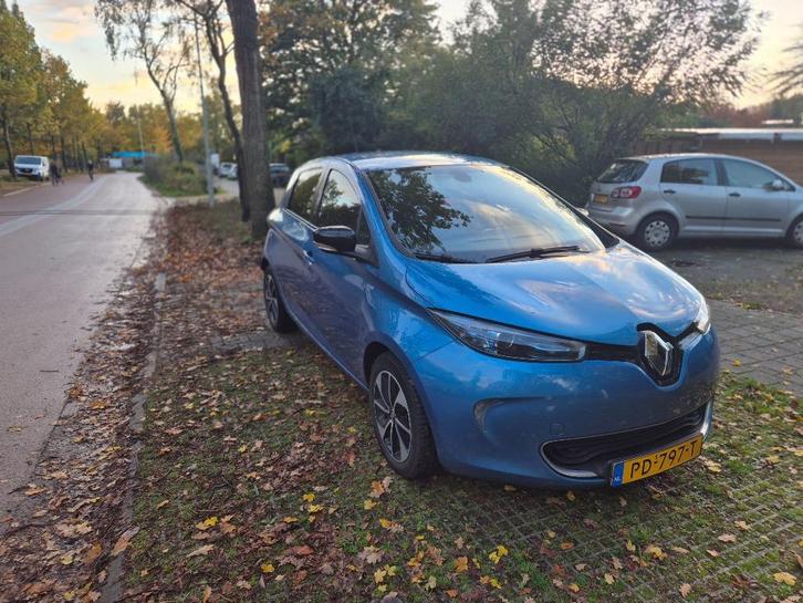 Renault ZOE Q90 intens (batterijhuur) 2017 Blauw, Auto's, Renault, Particulier, ZOE, ABS, Airbags, Airconditioning, Bluetooth