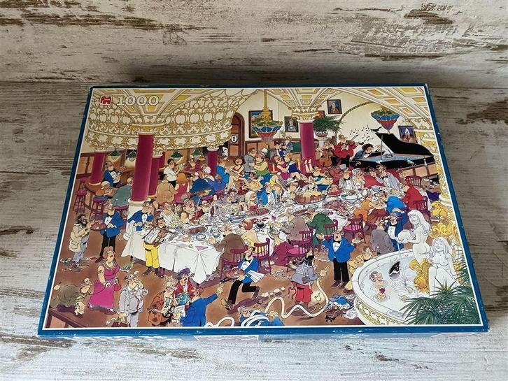 Jan van Haasteren - de bruiloft 1000 stuks [s463], Hobby en Vrije tijd, Denksport en Puzzels, Zo goed als nieuw, 500 t/m 1500 stukjes