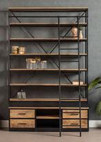 Prachtige Industriële Boekenkast Mangohout – 245 hoog, Huis en Inrichting, Kasten | Boekenkasten, Ophalen, 200 cm of meer, Zo goed als nieuw