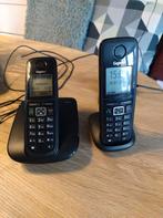 Gigaset A510 met antwoordapparaat, Telecommunicatie, Vaste telefoons | Handsets en Draadloos, Ophalen, Gebruikt, 2 handsets, Stralingsarm