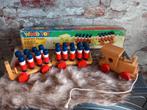 Houten soldatentrein houten speelgoed vintage, Kinderen en Baby's, Speelgoed | Houten speelgoed, Ophalen of Verzenden, Gebruikt