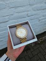 Michael Kors horloge dames goud met zirkonia steentjes, Overige merken, Staal, Staal, Polshorloge