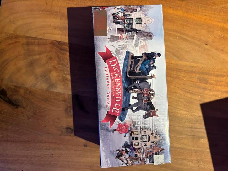 Dickensville Elfsteden Koets met Paard, Diversen, Kerst, Zo goed als nieuw, Ophalen of Verzenden