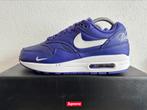 Supreme x Nike Air Max 1 / “Varsity Purple” / Maat 36 t/m 46, Overige kleuren, Nike, Nieuw, Ophalen of Verzenden