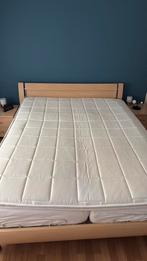 Tweepersoons elektrisch bed 160x200, Ophalen, Beige, Tweepersoons, 200 cm