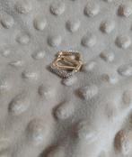 Oorbellen goldplated en strass, Overige materialen, Hangers, Nieuw, Ophalen of Verzenden