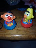 Ernie en Bert tuimelaars plastic, Gebruikt, Ophalen of Verzenden