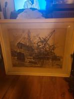 Ets van Aart Bijl uit 1924 Pajala, Antiek en Kunst, Kunst | Etsen en Gravures, Ophalen