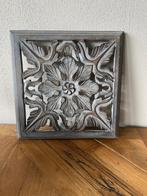 Houten Wanddecoratie Bloem Motief, Ophalen of Verzenden, Zo goed als nieuw