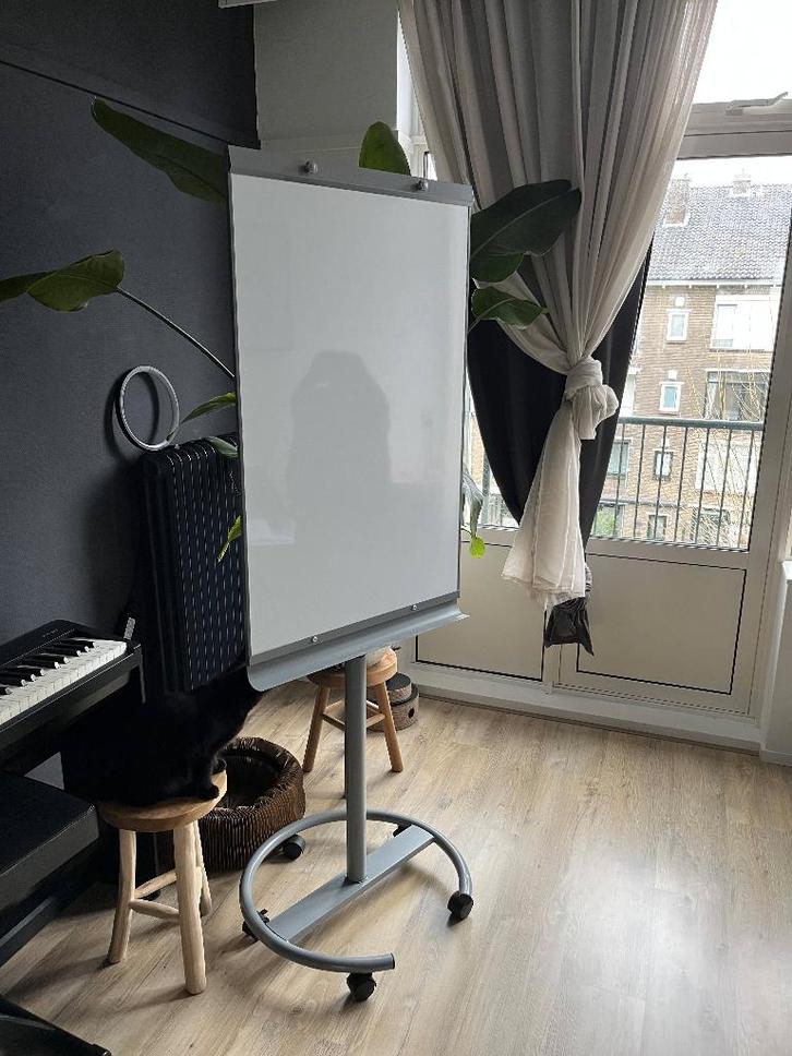 Verrijdbare whiteboard/ flip-over, Diversen, Schoolborden, Gebruikt, Whiteboard, Mobiel, Ophalen