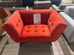 Fauteuil stoel rood met knopen nieuw stof, Ophalen, Nieuw, Stof