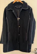 Saint james zwart 3/4 jas wol fleece prachtig fr 42 ned 40, Kleding | Dames, Ophalen of Verzenden, Zo goed als nieuw, Zwart