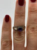Z663 Prachtige zilveren ring amethist maat 16,5, Sieraden, Tassen en Uiterlijk, Antieke sieraden, Ophalen of Verzenden, Zilver