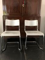 Vintage stoelen Spilimbergo 2 stuks, Ophalen, Gebruikt, Twee, Wit