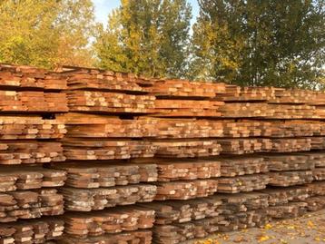 Mooie gebruikte azobe hardhouten balkjes, palen en planken