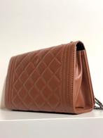 NIEUW Bruine Schoudertas met Quiltpatroon en Donkere Ketting, Sieraden, Tassen en Uiterlijk, Tassen | Damestassen, Ophalen of Verzenden