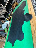 Mat zwarte leer lap 1.3 mm soepel&glad met mankementen A-30, Leer of Kunstleer, Ophalen of Verzenden, Zo goed als nieuw, 30 tot 120 cm