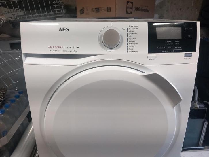 AEG 6000Series LAVATHERM condensdroger werkt perfect!, Witgoed en Apparatuur, Wasdrogers, Zo goed als nieuw, Condens, Voorlader