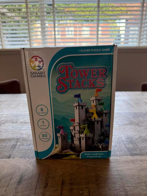 Tower Stacks Puzzel - Zo Goed Als Nieuw, Hobby en Vrije tijd, Denksport en Puzzels, Zo goed als nieuw, Overige typen, Minder dan 500 stukjes