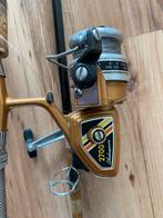 Shakespeare 2700 en Harodex spinhengel, Watersport en Boten, Ophalen, Gebruikt, Complete hengel