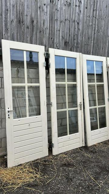 Openslaande hardhouten terrasdeuren beschikbaar voor biedingen