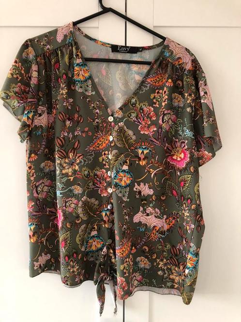 Groenkleurige blouse van Envy Collection., Kleding | Dames, Blouses en Tunieken, Zo goed als nieuw, Maat 46/48 (XL) of groter