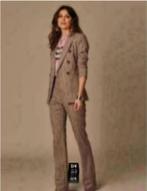 JOSH V - Krijtstreep pantalon maat XS - Nieuw €119 - JOSHV, Kleding | Dames, Broeken en Pantalons, Beige, Nieuw, X, Maat 34 (XS) of kleiner