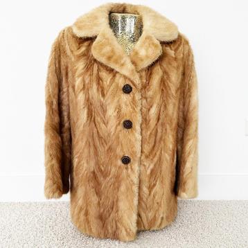 Zeer Mooie Zachte Vintage Bontjas (M) € 150,- beschikbaar voor biedingen