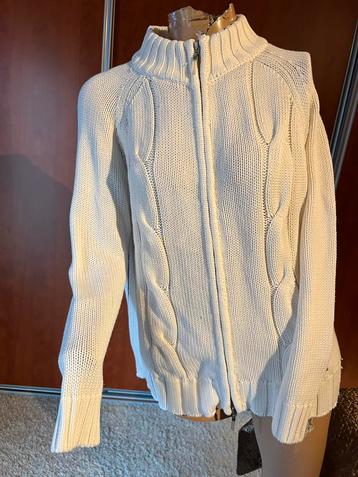 CASSIS vest met rits maat m origineel zgan offwhite beschikbaar voor biedingen