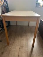 Vintage bureau / knutseltafel  - Basisschool Karakter, Huis en Inrichting, Tafels | Eettafels, Gebruikt, 100 tot 150 cm, Vier personen