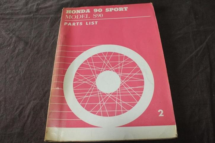 Honda 90 model S90 Sport 1965 motorcycle parts list, Motoren, Handleidingen en Instructieboekjes, Honda, Ophalen of Verzenden