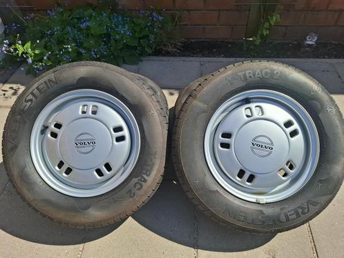 Mooie velgen + nieuwe banden Volvo 340/360, Auto-onderdelen, Overige Auto-onderdelen, Volvo, Gebruikt, Ophalen