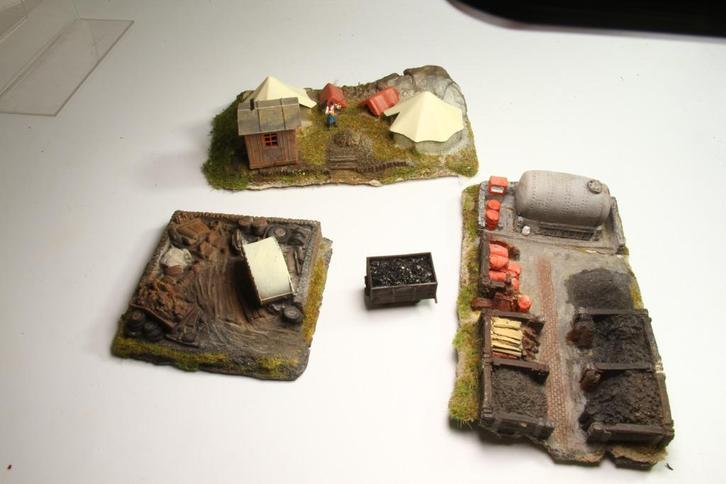 Modelspoor diorama’s voor spoor H0, Hobby en Vrije tijd, Modeltreinen | H0, Gebruikt, Brug, Tunnel of Gebouw, Gelijkstroom of Wisselstroom