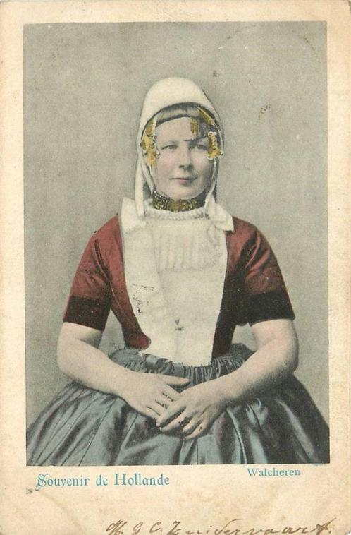 (388-175-001) Walcheren Souvenir de Hollande, Verzamelen, Ansichtkaarten | Nederland, Zeeland, Verzenden