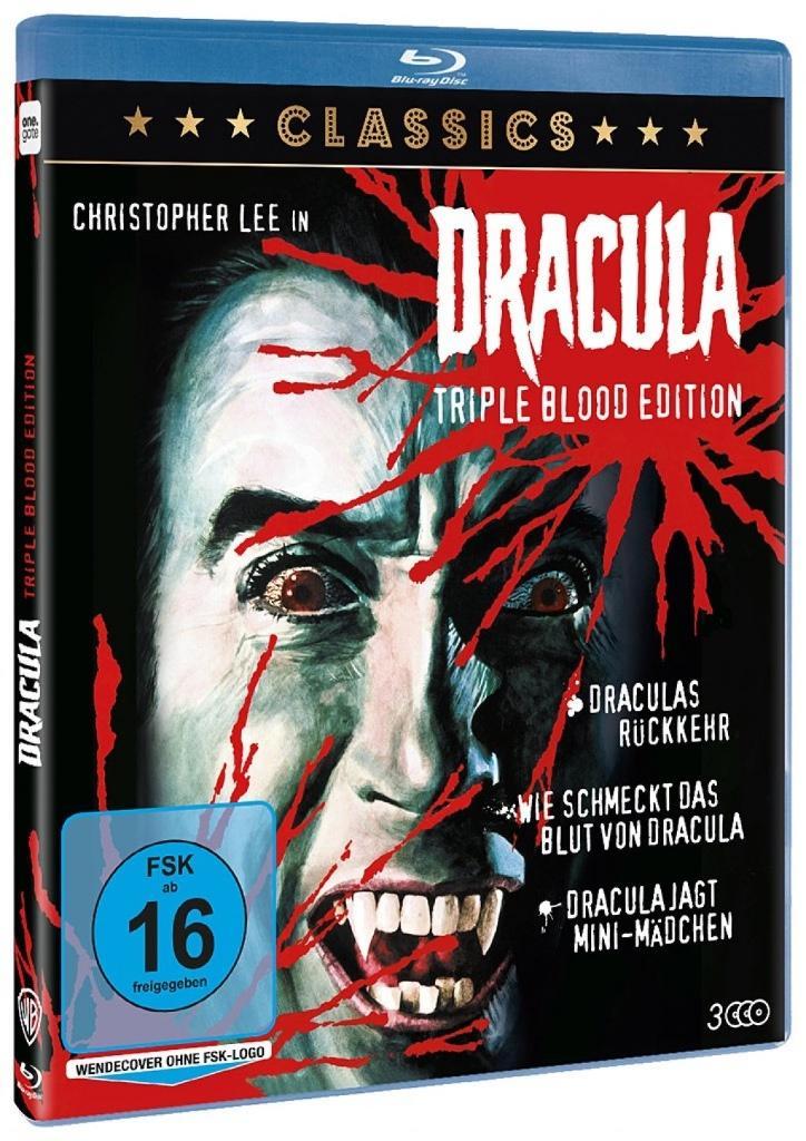 Dracula Triple Blood (Christopher Lee)(3 BLU RAY BOX) NIEUW!, Cd's en Dvd's, Blu-ray, Nieuw in verpakking, Horror, Boxset, Ophalen of Verzenden