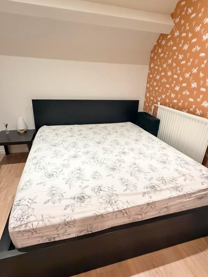 IKEA Hyllestad Matras 180x200, Huis en Inrichting, Slaapkamer | Bedden, Gebruikt, Tweepersoons, 180 cm, 200 cm, Stof, Wit, Ophalen