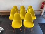 8 Vitra DSW stoelen, esdoorn goud, mosterd schaal, Huis en Inrichting, Stoelen, Overige kleuren, Design, Ophalen of Verzenden