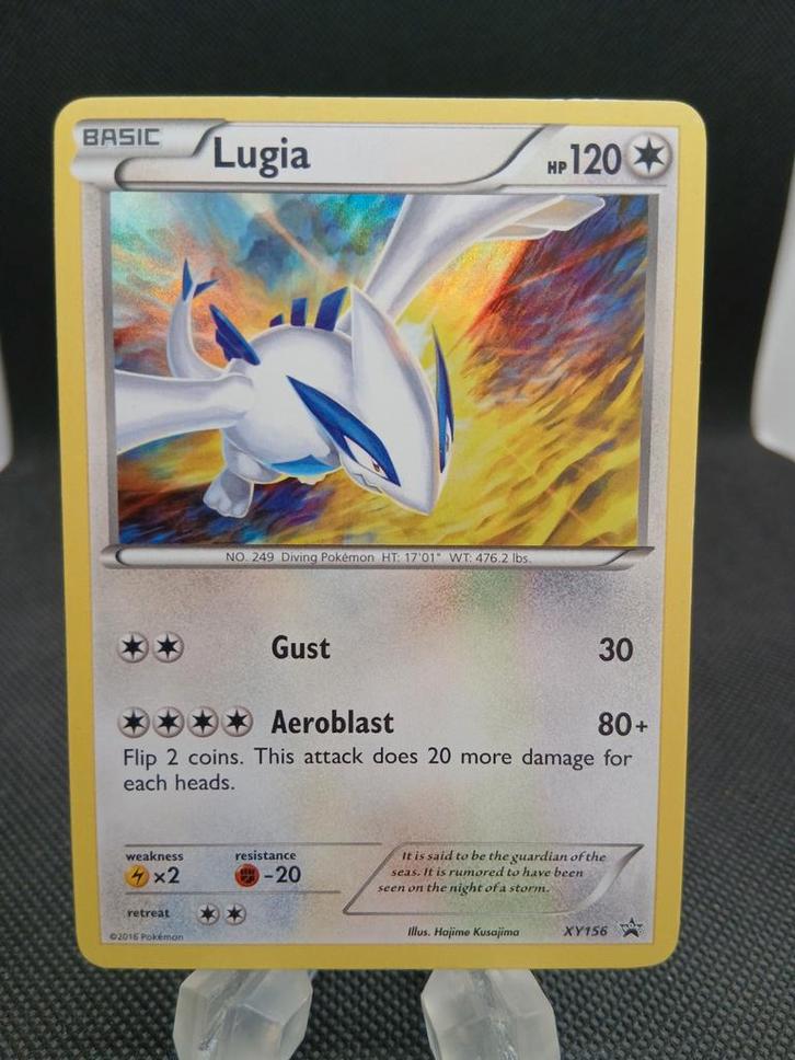 Lugia Promo Kaart - Zeldzaam! Blackstar XY156, Hobby en Vrije tijd, Verzamelkaartspellen | Pokémon, Zo goed als nieuw, Losse kaart