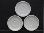 Wedgwood Edme 3 schoteltjes, voor koffiekopjes, 12,5 cm, Huis en Inrichting, Keuken | Servies, Ophalen of Verzenden, Zo goed als nieuw