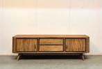 Retro jaren 50 tv-meubel 200 cm <NIEUW>, 150 tot 200 cm, Teakhout, Nieuw, Ophalen of Verzenden