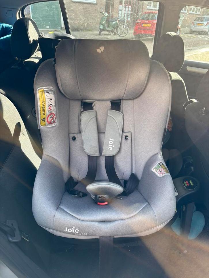 Joie i spin 360 autostoel grijs, Kinderen en Baby's, Autostoeltjes, Gebruikt, Overige merken, 0 t/m 18 kg, Isofix, Verstelbare rugleuning