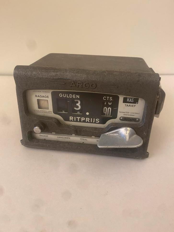 Vintage Argo Taxameter - West-Duitsland - Taxi Meter., Antiek en Kunst, Antiek | Gereedschap en Instrumenten, Ophalen of Verzenden