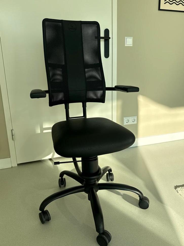 Spinalis Hacker Ergonomische Bureaustoel, Huis en Inrichting, Bureaustoelen, Gebruikt, Bureaustoel, Zwart, Ergonomisch, Ophalen