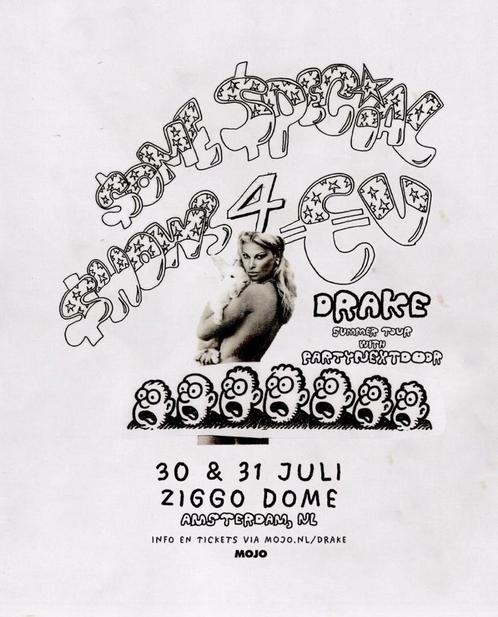 2 kaartjes Drake & PartyNextDoor concert woensdag 30 juli, Tickets en Kaartjes, Concerten | R&B en Hiphop, Twee personen, Juli