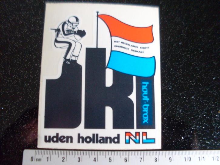 ruit sticker ski uden logo hout-brox overdekte skibaan skien, Verzamelen, Stickers, Zo goed als nieuw, Bedrijf of Vereniging, Ophalen of Verzenden