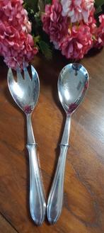 Mooi vintage verzilverd slacouvert, Sola, puntfilet, gemerkt, Huis en Inrichting, Keuken | Bestek, Ophalen of Verzenden, Gebruikt
