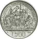 Italië 500 Lire 1992 Columbus Schip, Verzenden, Italië, Zilver