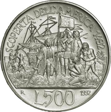 Italië 500 Lire 1992 Columbus Schip  beschikbaar voor biedingen