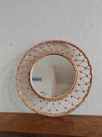 Rotan spiegel IKEA, Ophalen of Verzenden, Zo goed als nieuw, Rond, Minder dan 100 cm